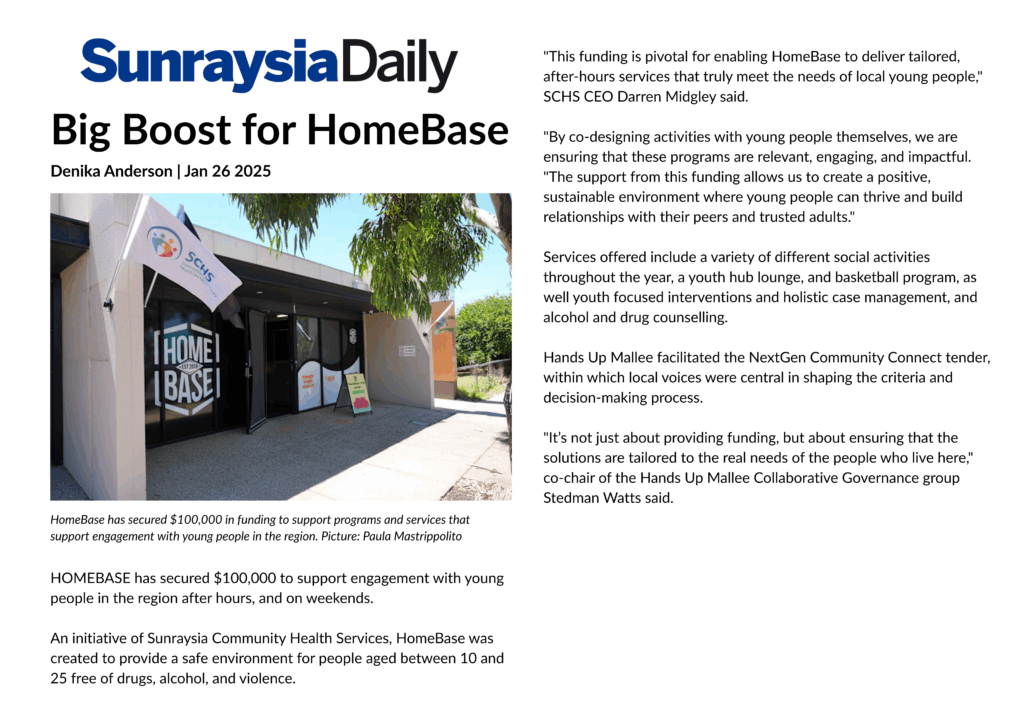 Jan 26 2025 - Big boost for HomeBase